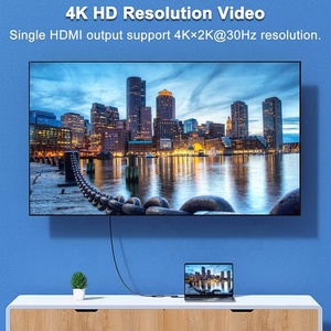 Adaptador USB tipo C Dual HDMI 4K 30Hz USB C tipo C macho a 2 Cable adaptador hembra Dual HDMI para Mac HDTV Monitor teléfono móvil