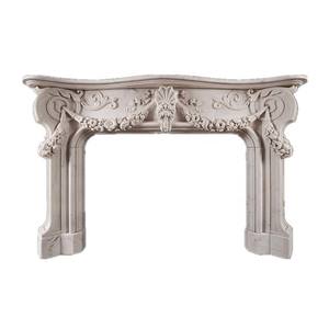 आधुनिक इनडोर प्राकृतिक पत्थर की चिमनी बिक्री के लिए चारों ओर लपेटे गए इंटीरियर सजावट के लिए फ्रेंच संगमरमर मैटल - Product Image 3