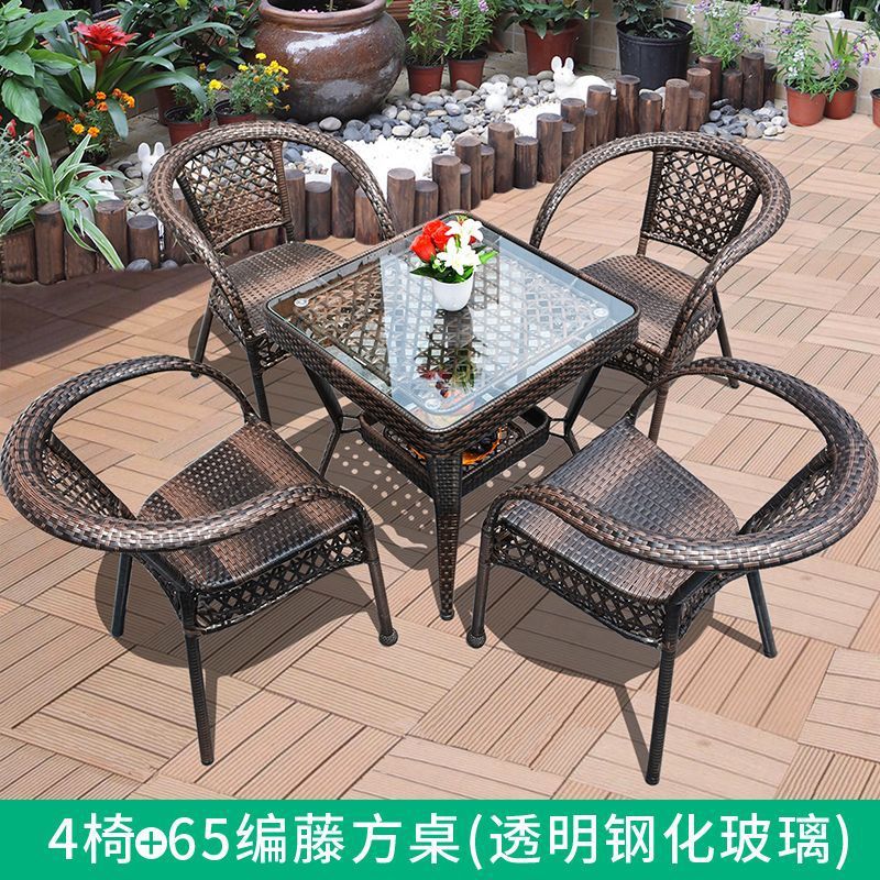 Table carrée 4 chaises 64cm