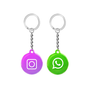 Olaylar için InsTagram yuvarlak NFC etiketleri anahtarlık sosyal medya RFID anahtar etiketi özelleştirme - Product Image 1