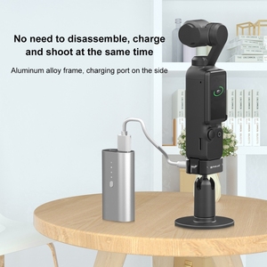 Puluz แท่น PU897B USB-C/Type-C, แท่นอลูมิเนียมอัลลอยฐานชาร์จตั้งโต๊ะสำหรับ DJI Osmo Pocket 3 Mounts - Product Image 5
