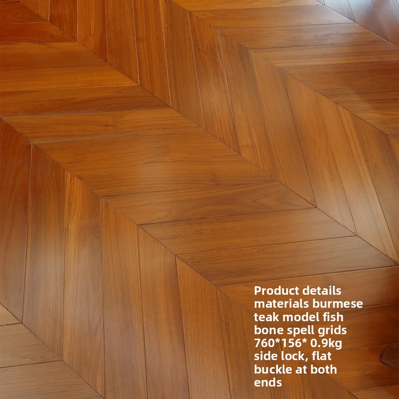 Myanmar teak is 1.2 meters long and has a flat buckle of size 11