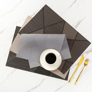 批发可洗餐桌垫清洁擦拭防滑纹理条纹耐热桌垫 - Product Image 4