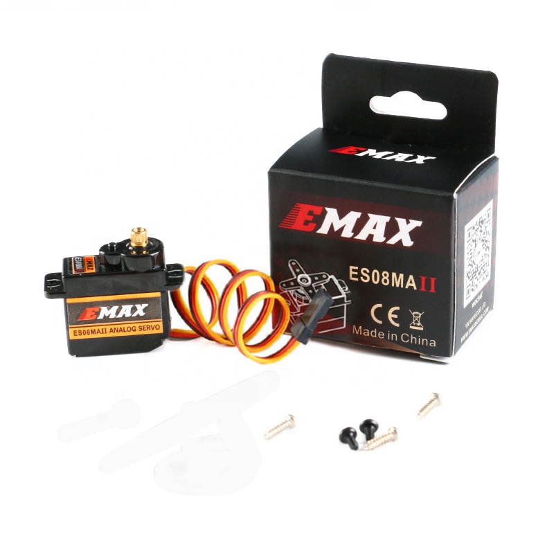 EMAX ES08MA II 12g Mini Metal Gear Analog Servo For RC Model 2KG/0.10sec UAV Robot Plane Car