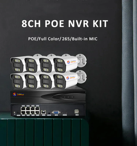 Nuovo sistema di telecamere CCTV 4MP IP POE NVR 8 canali in stile solare Kit di telecamere di sicurezza per la casa con applicazione interna e sensore CMOS - Product Image 4