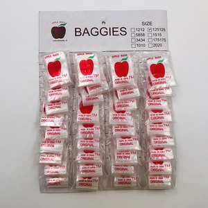 清除迷你塑料拉链拉链锁塑料袋 LDPE 拉链锁袋定制自封袋与卡 - Product Image 1