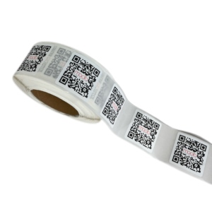 Özelleştirilmiş su geçirmez ve yağa dayanıklı vinil QR kod etiketi - Product Image 1