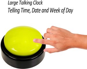 <strong>Talking</strong> Large <strong>Button</strong> Alarm Clock, Telling Time and Date for Visually Impaired and Elderly - Product Image 6