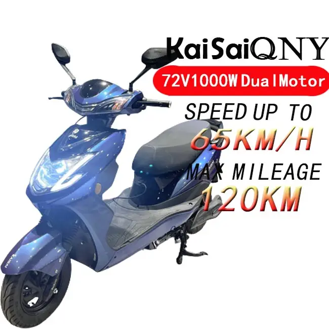 Meilleur fournisseur en ligne moto électrique à double moteur 1000w Ckd adulte Ebike Scooter de mobilité électrique 2 roues moto