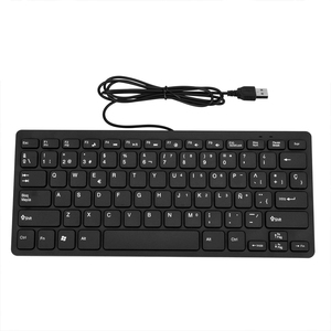 Ultra dünne kabel gebundene Mini-Desktop-Tastatur mit 78 Tasten USB-Schnitts telle Membran betrieb mit Unterstützung für russische und arabische Minderheiten sprachen - Product Image 5