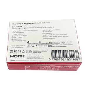 Raspberry Pi 4B 1GB RAM, completo Original Raspberry Pi 4B/1GB 2,4/5,0 GHz 5.0BLE para DIY Raspberry Pi 4 Modelo B 4B 1GB Mini PC Stock