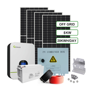 完整的光伏太阳能套件1kw太阳能系统5kw 10KW 5000W 10000W太阳能系统套件，带离网逆变器 - Product Image 2