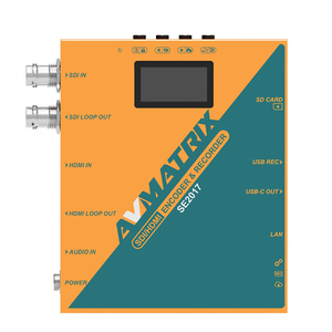 Avmatrix SE2017 Audio Video <strong>Encoder</strong> for Live Broadcasting SDI for <strong>HDMI</strong> <strong>Encoder</strong> Recorder USB Capture Output Video Capture Box