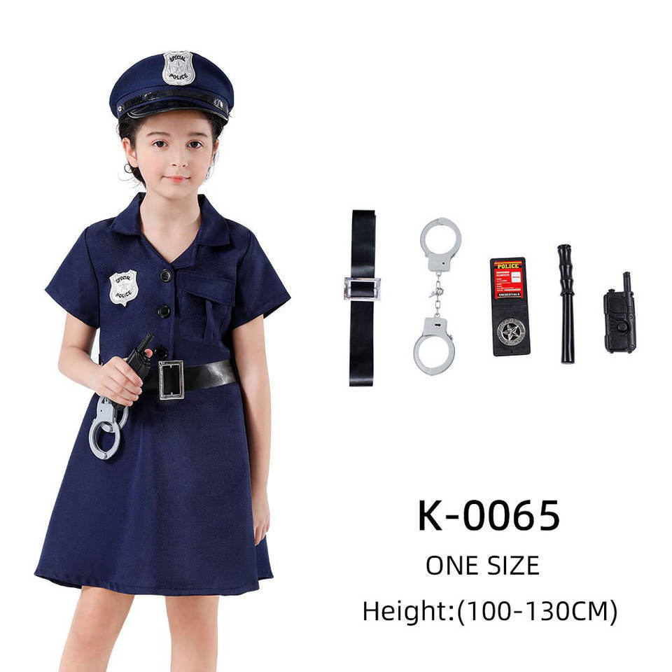 Policía para niñas de 3 a 8 años.