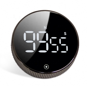 EMAF Timer da cucina digitale rotante conto alla rovescia magnetico Timer Countup ampio Display Timer regolabile Volume facile per anziani bambini - Product Image 1