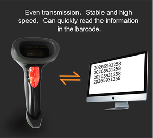 Lector de código de barras de pantalla de alta calidad láser 1d imagen con cable escáner de código de barras Handhold Usb con cable pistola de escáner de código de barras - Product Image 3