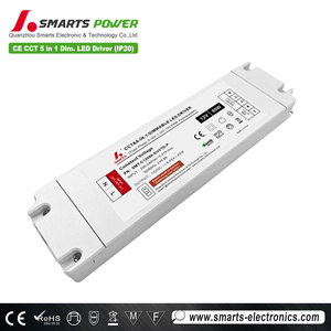 CCT Triac 5 en 1 PWM regulable Led potencia 80W 100W 120W salida 12Vac 24V entrada 200-240Vac Ip 20 controlador Led de plástico