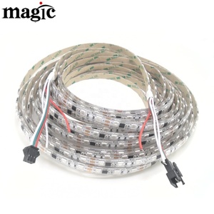 5V 12V 24V WS2811 IC akıllı SMD5050 RGB su geçirmez IP65 tutkal kaplama 10 metre rüya renk WS2811 LED şerit işık - Product Image 3