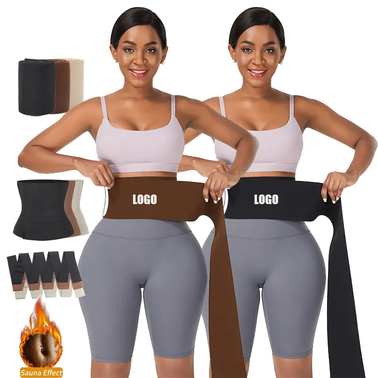 Servizio OEM Tummy Trimmer Body Shaper vita Trainer fasciatura Tummy Wrap Belly Binding vita Wrap Band Wrap Waist Trainer