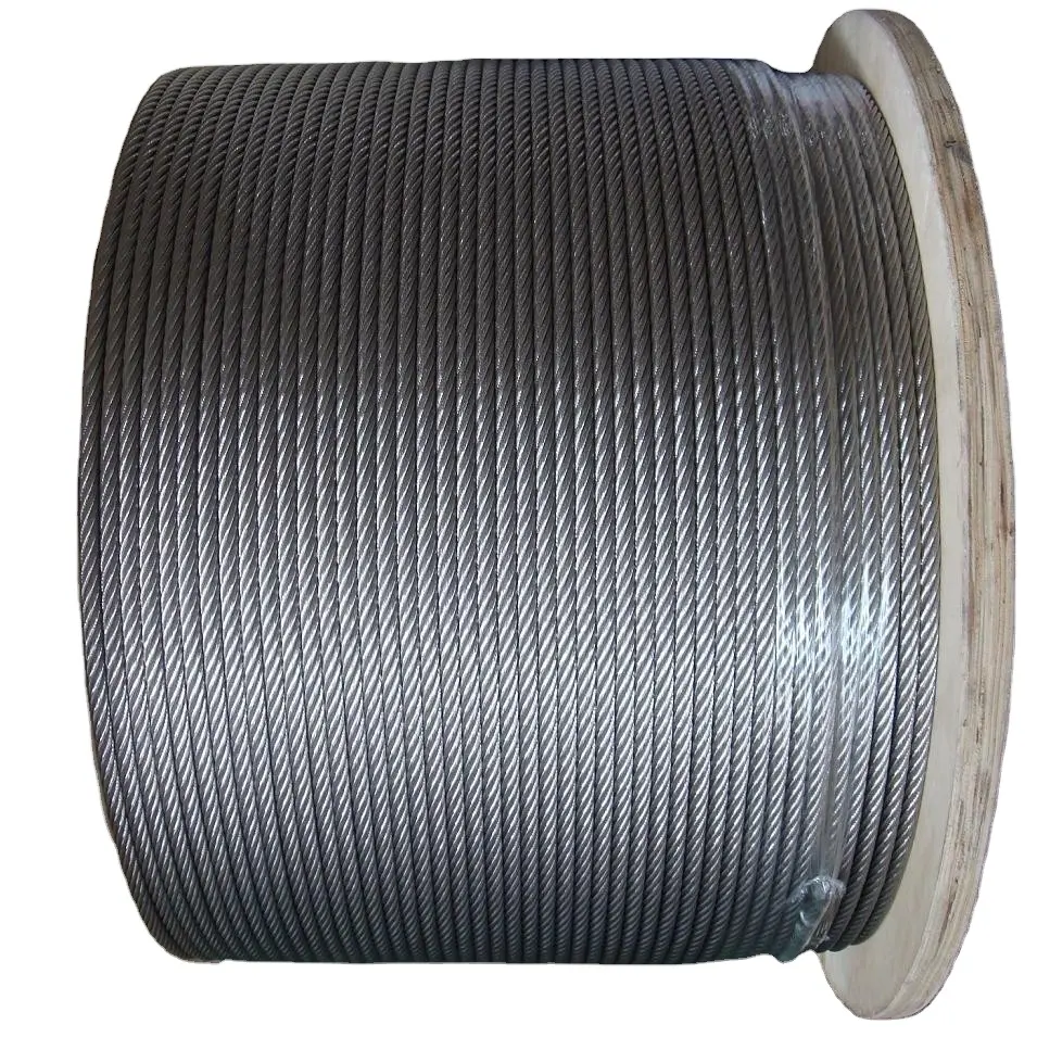 Cuerda de alambre de acero inoxidable, cuerda de 6mm, 304, 7x7, 1mm, al mejor precio