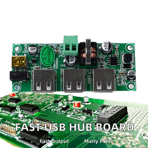 Mini 2.0 yerleştirme istasyonu 3 USB bağlantı noktaları 24V harici güç kaynağı otomasyon cihazları USB Hub kurulu PCB PCBA için çoklu adaptör - Product Image 4