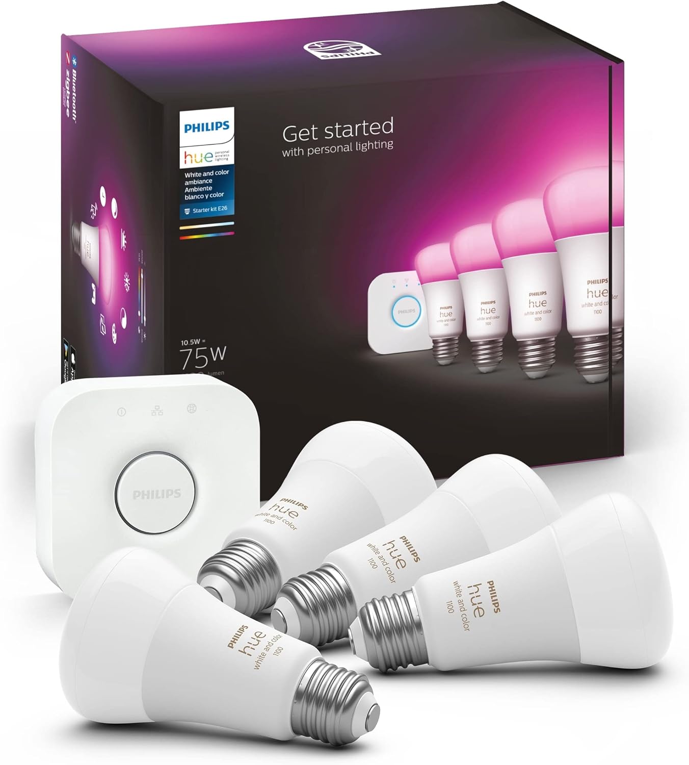 Ambiente de color blanco de 75w.