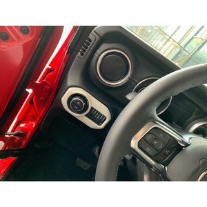 JEEP Wrangler 18แผ่นปรับไฟหน้ารถคาร์บอน, อุปกรณ์เสริมสำหรับไฟหน้าคอนโซลกลางซ้าย - Product Image 6