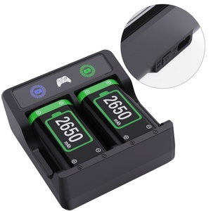 Xbox One/Series/SX için şık şarj seti denetleyicisi 2 adet 2650mAh pil ile hızlı şarj şarj standı oyun aksesuarları - Product Image 6