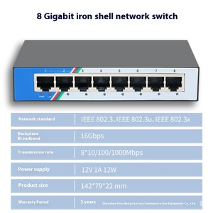 G1008D современный Ethernet гигабитный 8-портовый сетевой коммутатор для домашнего офиса и общежития - Product Image 6