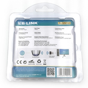 External <strong>USB</strong> Dongle Wireless Wifi Adapter LB <strong>LINK</strong> Ethernet Network Card for Computer <strong>PC</strong> MAC Windows - Product Image 2