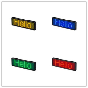 Programm nachricht Aufladbare Blue tooth <span class=keywords><strong>Led</strong></span> Name Abzeichen