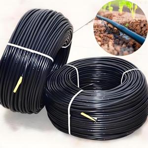 Tubo de riego por goteo para ahorro de agua eficiente, cinta de tubo de goteo de plástico duradero Flexible para topografía plana, conecta manguera de agua