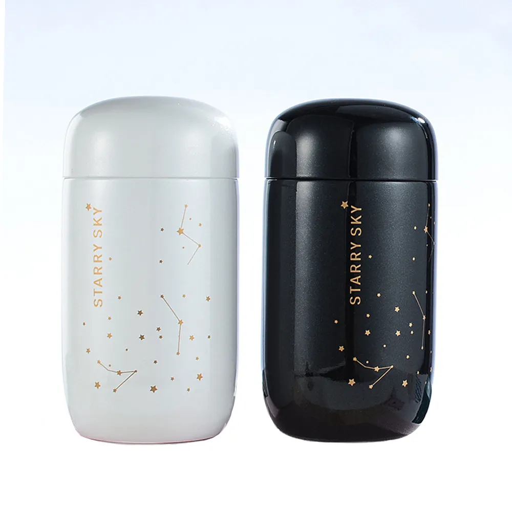 Wholesale Stainless Steel 304 Vacuum Flask 200ミリリットルMini Mug Water Bottle Egg Shape Star Sky Thermos Cup Tumbler