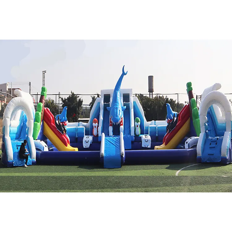New arrival inflatable water park swimming pool large water slide