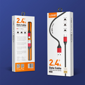Ldnio LS432 evrensel ucuz fiyat güçlü dayanıklı naylon manyetik hızlı şarj usb akıllı kablo yüksek kaliteli veri kablosu - Product Image 6