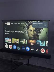 Pantalla de proyección de cristal gris de PVC suave Wupro/OEM en stock para La UE 16:9 4K UHD efecto 3D Pantalla de proyector de elevación de suelo motorizada - Product Image 4