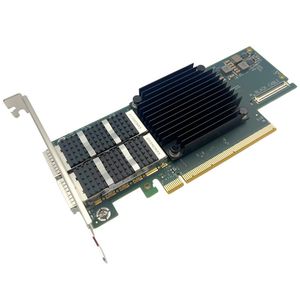 Tarjeta de interfaz de red Ethernet PCIe3.0 X16 Interfaz de host 100GbE Puerto dual QSFP56 Tarjeta de red Mellanox - Product Image 2