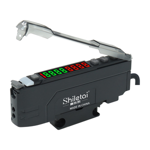 Amplificador de fibra con sensor de fibra óptica de detección de área de alta velocidad, con función de retardo y función de compensación automática, 2 unidades - Product Image 1