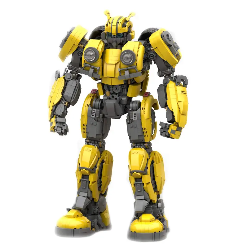 773 filme moc transformação abelha amarela super heróis, robô, quebra-cabeça avançado, modelo 3579pcs, bloco de construção, tijolos, brinquedo, presentes