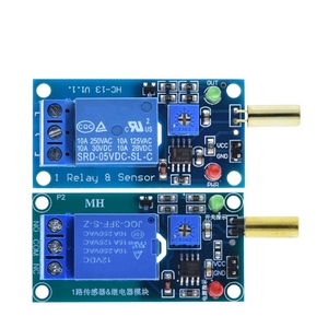 TZT 5V 12V 1 Channel Output Tilt Slant <strong>Angle</strong> <strong>Sensor</strong> Relay Module Golden SW520D ball switch tilt <strong>sensor</strong> module For <strong>arduino</strong>