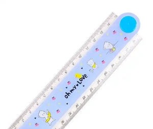 カスタムプラスチックスケール定規学校の学生の教育のためのステッカー付きの実際のサイズの定規 - Product Image 1