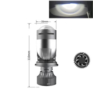 HYML Wholesale P8 9-36V 40W H4 <strong>Mini</strong> <strong>LED</strong> Projector Lens 6000K With Decoding <strong>LED</strong> Headlight Lens for Any Car - Product Image 2