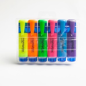 办公室和学校用多色快干荧光笔水基墨水方桶荧光笔 - Product Image 6