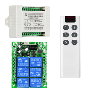 6 Kanäle Smart Home RF-Fernbedienung schalter Set Universal Garage Bewässerungs motor Fernbedienung Lerncode - Product Image 1