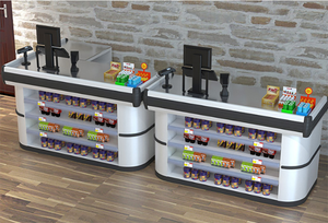GXM货架制造商柜台收银台商店定制超市收银台 - Product Image 5