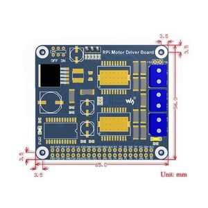 Плата драйвера двигателя Waveshare MC33886 драйвер высокого тока для Raspberry Pi