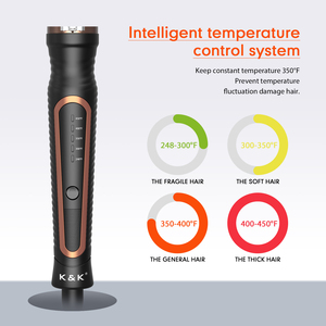 เครื่องดัดผมไฟฟ้าหมุนได้360องศาวัสดุเหล็กที่ดัดด้วยหน้าจอ LCD แสดงลวดหมุนได้ - Product Image 3