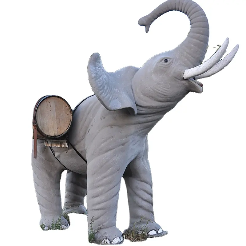 Outdoor garden decoration large resin animals elephant for sale