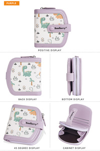 Baellerry New <strong>Trendy</strong> Ladies Small Wallet with Buckle Closure - Leather Card Holder &amp; Change <strong>Pouch</strong> - Product Image 4