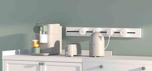 Sistema de riel de alimentación de escritorio inteligente MF multifunción universal para oficina, toma de corriente eléctrica - Product Image 5